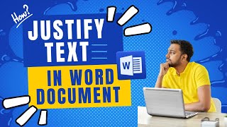 How to Justify Text in Word Document  Word Tutorial [upl. by Ariada]