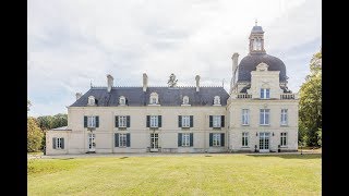 Impressive chateau in 12ha park with heated pool for sale in the Loire Valley  ref  66335AF37 [upl. by Auoz]