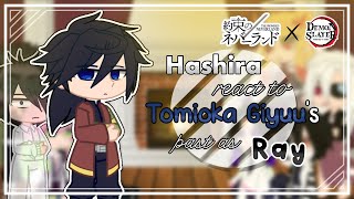 Hashira react to Tomioka Giyuu’s past as Ray  KYN x TPN Crossover  Gacha Club [upl. by Alinna]