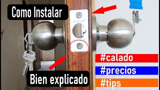 ✅ Como INSTALAR CERRADURA chapa paso a paso y FACIL [upl. by Anamor]