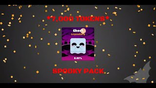 BLOOKET LIVE SPOOKY PACK OPENING WITH 7000 TOKENS [upl. by Skyler]