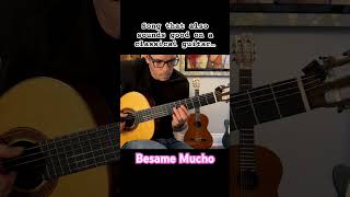 Besame mucho on a classical guitar classicalguitar spanishmusic [upl. by Enaled]