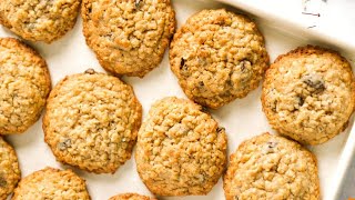 How to make Soft amp Chewy Oatmeal raisin Cookies [upl. by Abdella]