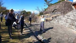 甲府城 石垣解説③ 山梨県埋蔵文化財センター 地盤 はばき石垣 積み方 [upl. by Jahncke829]