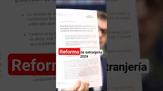 La Ministra de inclusión informa grandes cambios en la Ley de Extranjería 2024 [upl. by Haiacim]