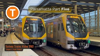 Trains at Parramatta Part Five  Sydney Trains Video 252 [upl. by Avril]