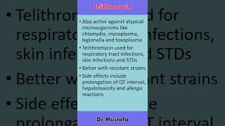 Telithromycin Antibiotic Key Information [upl. by Hawkins]