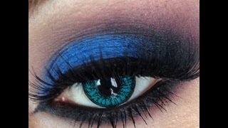 Tutorial De Maquillaje Ojos Azul Intenso  JuanCarlos960 [upl. by Elvera]