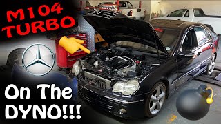 Mercedes 32L M104 TURBO Hits The DYNO Finally  Will it GO💨or Will It BLOW💥 [upl. by Odnumde]