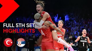 EuroVolley Womens Final Full 5th Set Turkiye vs Serbia [upl. by Lauri]