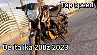 top speed de italika 200z 🏍️😉 [upl. by Learrsi151]