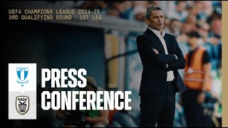 Press Conference Malmö FF Vs PAOK FC – Live PAOK TV [upl. by Mcginnis505]