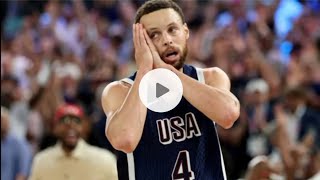 USA won Gold Medal at Olympic 2024 USA vs France Mens Basketball Final  Stephen Curry marvelous [upl. by Anemij]