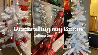 Decorate my Dorm with me for Christmas 2023  Room Tour  Vlogmas Week 1 [upl. by Dudley]