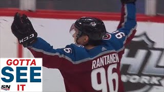 GOTTA SEE IT Mikko Rantanen Fires Home OT Winner To Give Avalanche Game 4 Win Over Flames [upl. by Acinok]