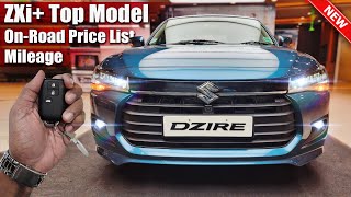 2025 Maruti Dzire ZXi Top Model On Road Price List Mileage Features [upl. by Lloyd]