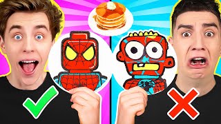 Рисуем Блинами Челлендж 🥞 PANCAKE ART 🥞 ВЫБЕРИ ЛУЧШИЙ БЛИН  Учимся рисовать ЭМОДЖИ DIY ТЕСТОМ [upl. by Ileana569]