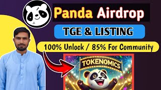 Panda Airdrop TGE amp Listing  Panda Token Total Supply  Panda 100 Token Unlock [upl. by Repsihw]