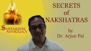 Nakshatra Discourse by Dr Arjun Pai  Introduction to Nakshatras [upl. by Leahcim40]