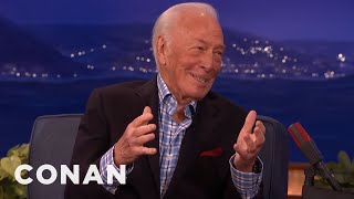 Christopher Plummer’s Secret to Long Life “Hard Drinking”  CONAN on TBS [upl. by Zoara]