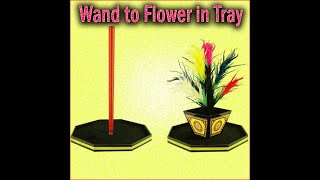 Wand to Flower in Tray  lepetitmagiciencom [upl. by Dnaleel428]