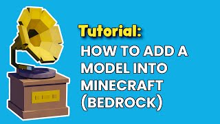 How to add your model into Minecraft  Blockbench Modelling Tutorial [upl. by Mongeau]