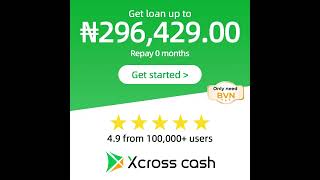 Nigeria cash loan app Xcrosscash marketing videos 20230728 [upl. by Garrott]