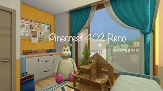 Pinecrest 402 Reno  Sims 4 Speed Build  Apartment  NoCC [upl. by Sirrah]