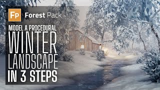 How to model a procedural winter landscape in 3 steps [upl. by Myrah]