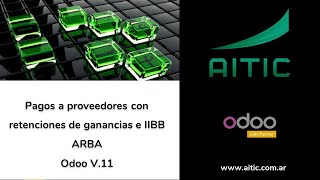 15  Pago de factura de proveedor con retenciones de ganancias y de IIBB ARBA en Odoo Enterprise 11 [upl. by Noside405]