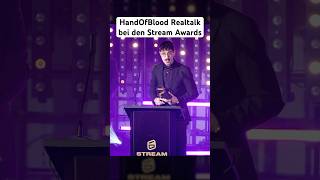 Wichtiger Realtalk von HandOfBlood bei den Stream Awards 2024 handofblood [upl. by Lladnew314]