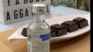 Have you ever tried VodkaLiquor filled in a chocolate  Chocolate recipes  Liquid centre shorts [upl. by Aklog]