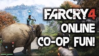 Far Cry 4 Coop Multiplayer Gameplay Walkthrough ONLINE FREE ROAM FUNNY MOMENTS Funtage [upl. by Teeniv]