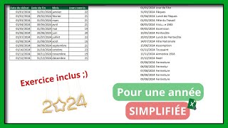 Travailler avec des jours ouvrés dans Excel  exercice inclus [upl. by Lamiv548]