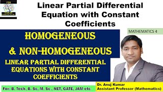 Homogeneous Partial Differential Equations  NonHomogeneous Partial Differential Equations [upl. by Kealey]