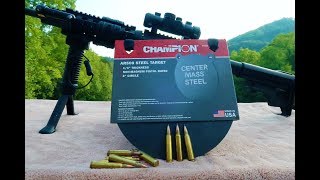 223 vs Walmart AR500 steel target  CHAMPION range and target [upl. by Eolanda]