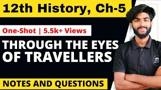 Through The Eye Of Travellers Class 12 History  Through the eyes of Travellers class 12 notes [upl. by Cyrano]