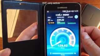 Gigabit Internet Speed Test on Samsung G900FD Mobile Phone amp Wireless AC Network  Romania [upl. by Amaj]