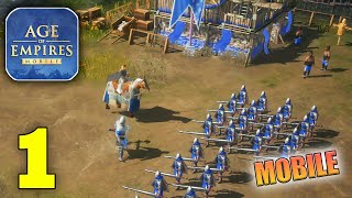 Age Of Empires Mobile Global Launch Gameplay Walkthrough Part 1 iOS Android [upl. by Masao]