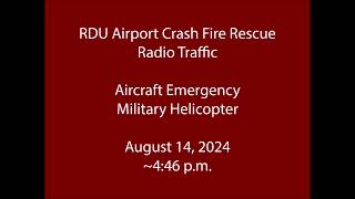 81424  RDU Airport Fire  Aircraft Emergency  Radio Traffic [upl. by Ybrad]