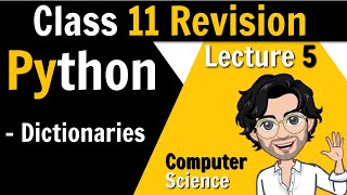 6 Dictionaries in Python for Class 12 Boards  Class 11th Revision [upl. by Kolk]