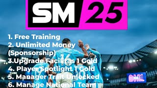 Soccer Manager 2025 Mod Apk v103  Free Training Unlimited Money dll [upl. by Haig314]