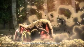 Eren Titan Form vs Annie Titan Form Final Battle Shingeki No Kyojin  SNK [upl. by Rehc]