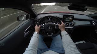 MERCEDES GLA 220 D ON AUTOBAHN POV [upl. by Cherida]