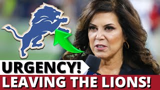 URGENT THEY ARE LEAVING THE LIONS CAN MAKE THIS DECISION DETROIT LIONS NEWS [upl. by Rese]