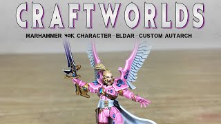 PAINTING SHOWCASE Eldar Craftworlds Autarch Warhammer 40k 9th Edition [upl. by Anastas]