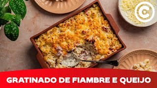 Cremoso Gratinado de Fiambre e Queijo [upl. by Tally]