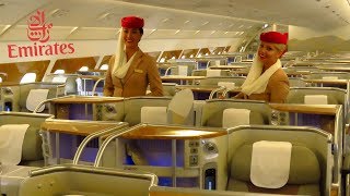 EMIRATES AIRBUS A380 Full Cabin Tour FIRST BUSINESS and ECONOMY Class  Bar Shower [upl. by Waylen]