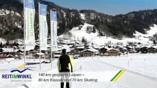 Langlaufen im Wintersportort Reit im Winkl [upl. by Nyrrek]