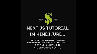 11 Next Js Full Tutorial  3D Modern Portfolio Navbar amp Sentry Bug Button  Crash course 2024 [upl. by Aliek]